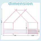 Lit cabane Montessori double en métal pour enfants