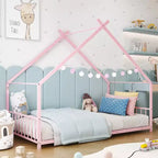 Lit cabane Montessori double en métal pour enfants