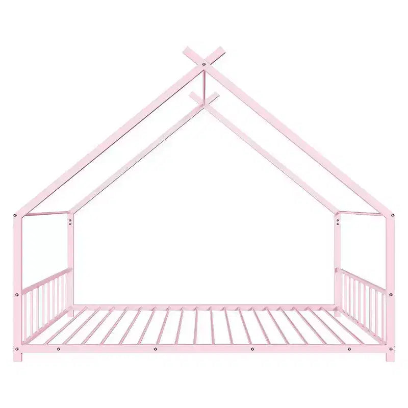 Lit cabane Montessori double en métal pour enfants
