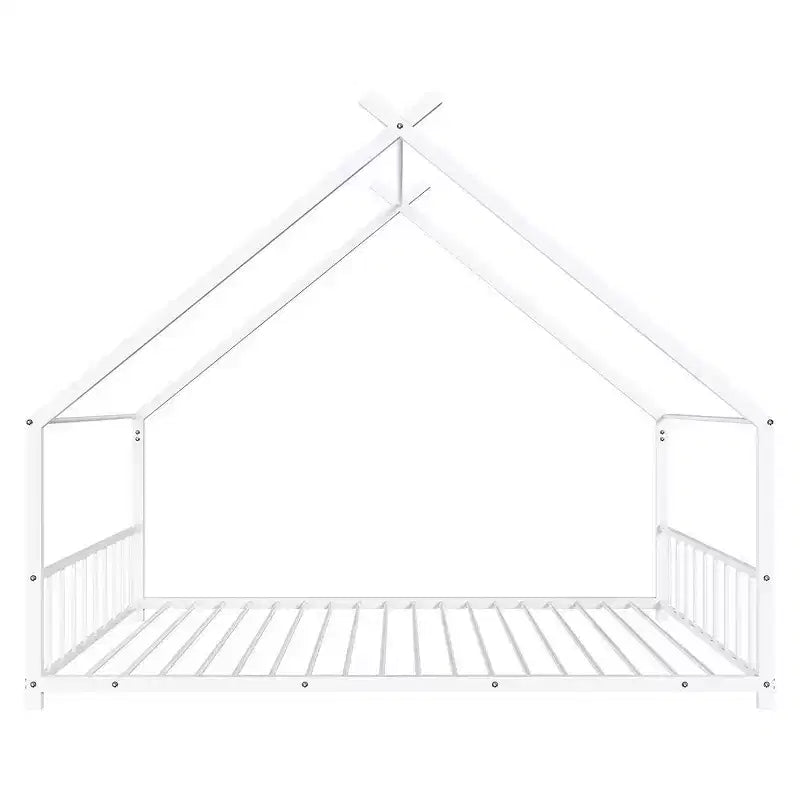 Karl Home Twin Size Montessori Floor Bed Metal House Bed Frame For Kids