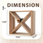 Lot de 4 casiers à vin modulaires empilables pour 24 bouteilles, étagère de présentation en bois sur pied, cube de rangement pour bar, cave et cuisine