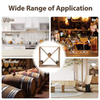 Lot de 4 casiers à vin modulaires empilables pour 24 bouteilles, étagère de présentation en bois sur pied, cube de rangement pour bar, cave et cuisine