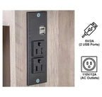 Gray Particle Board Triamine Veneer Iron Feet 2 Drawers 1 Door 2 Shelves Mirror Cabinet Tri-color Dimmable Light Bulb Plug In Dressing Table Set
