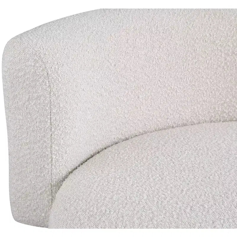 Fauteuil d'appoint en tissu bouclé