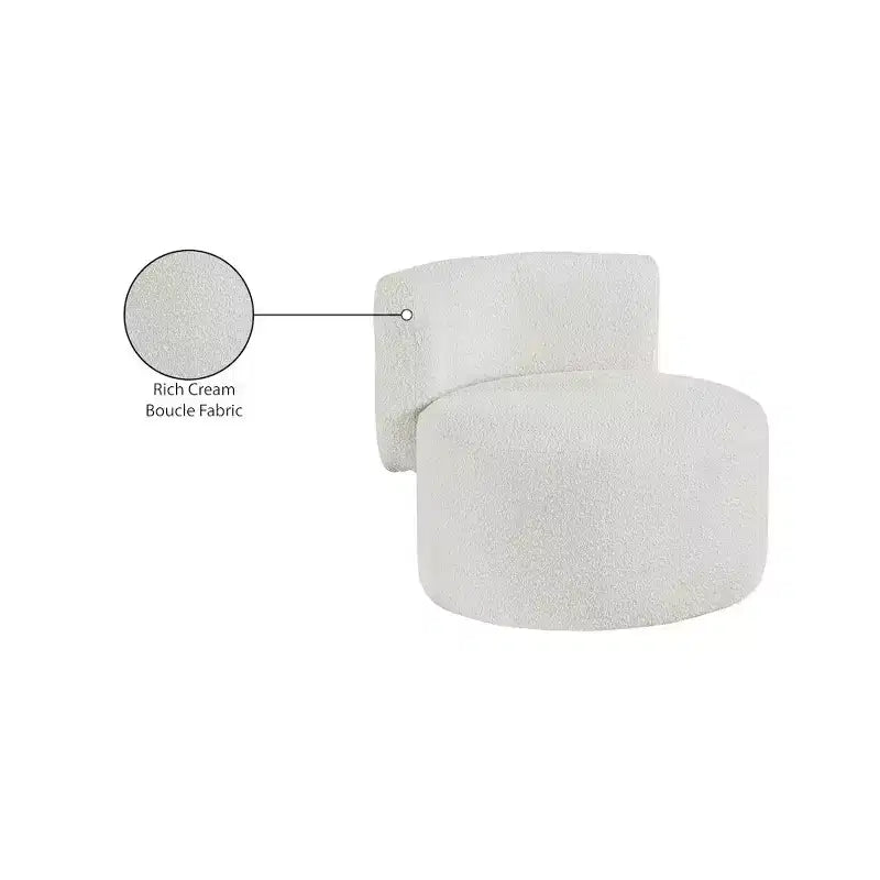 Fauteuil d'appoint en tissu bouclé