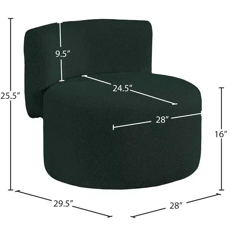Fauteuil d'appoint en tissu bouclé