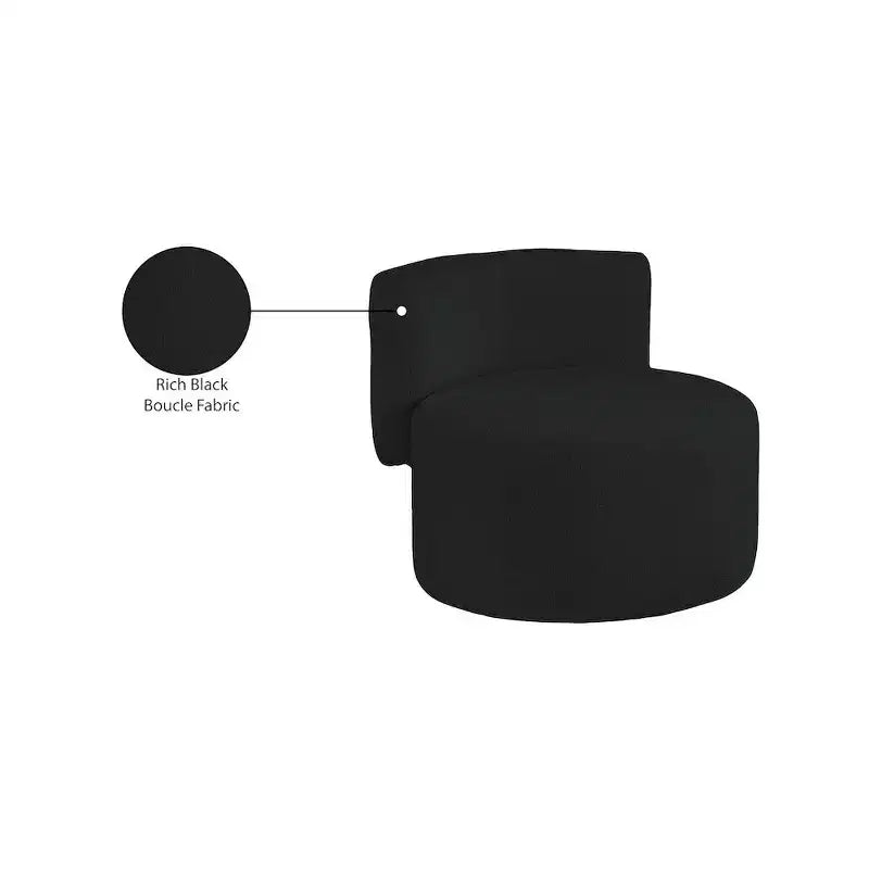 Fauteuil d'appoint en tissu bouclé