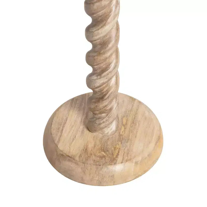 Table d'appoint ronde avec piédestal en corde torsadée