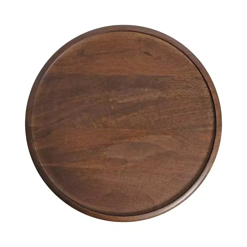 Table d'appoint ronde avec piédestal en corde torsadée