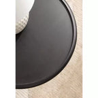 Table d'appoint ronde avec piédestal en corde torsadée
