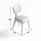 Chaises de salle à manger, pieds en bois naturel, pour salle à manger, lot de 2