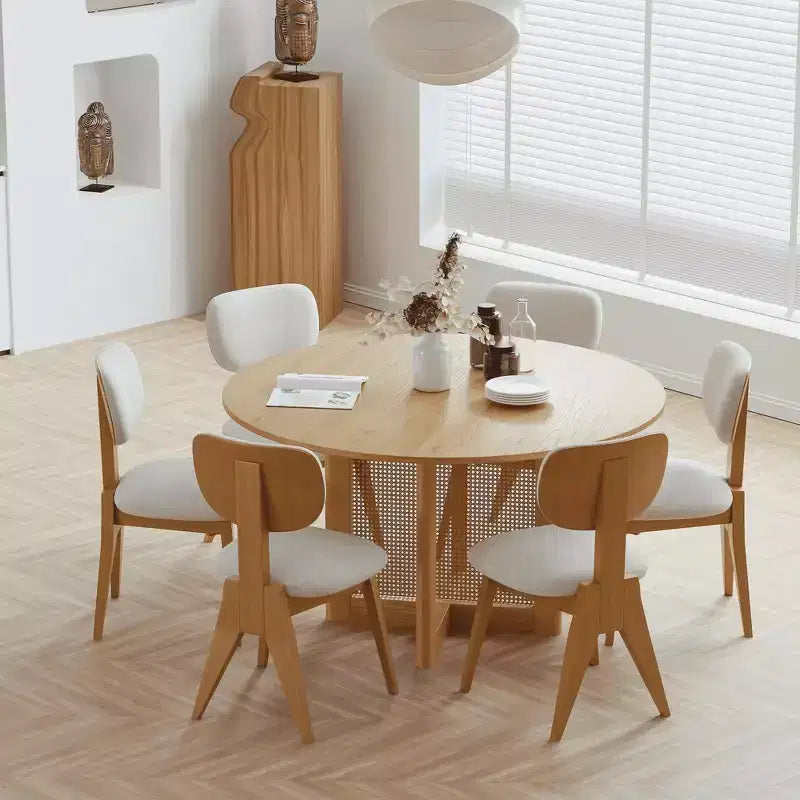 Chaises de salle à manger, pieds en bois naturel, pour salle à manger, lot de 2