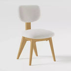 Chaises de salle à manger, pieds en bois naturel, pour salle à manger, lot de 2