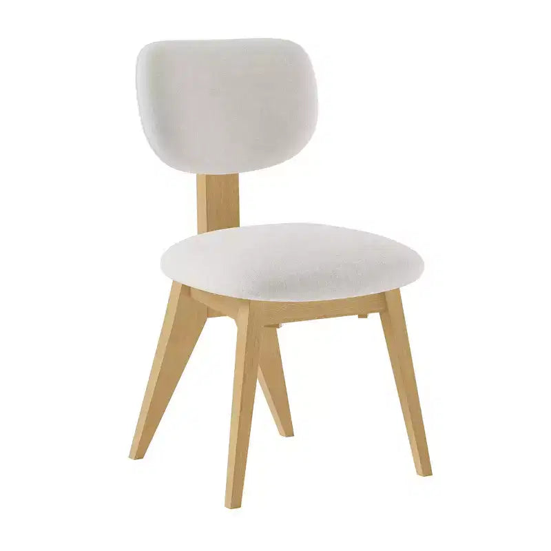 Chaises de salle à manger, pieds en bois naturel, pour salle à manger, lot de 2