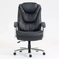 Fauteuil de bureau de direction avec surface en coton, dossier haut et roulettes, réglable en hauteur