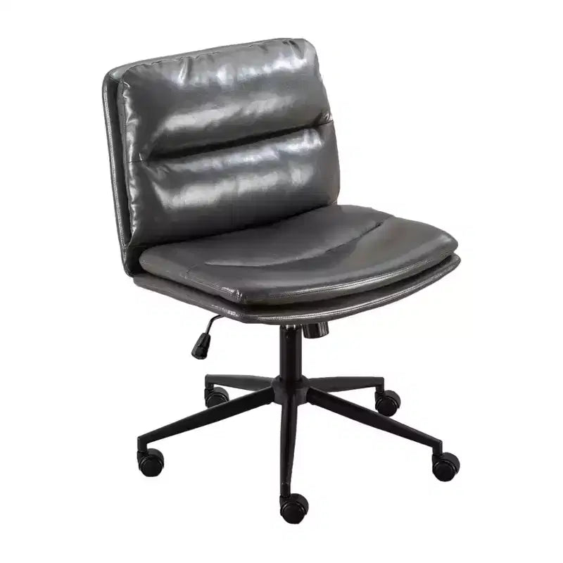 Chaise de bureau réglable en hauteur, chaise pivotante extra-large avec assise et dossier rembourrés, chaise d'ordinateur pour bureau, coiffeuse