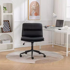 Chaise de bureau réglable en hauteur, chaise pivotante extra-large avec assise et dossier rembourrés, chaise d'ordinateur pour bureau, coiffeuse