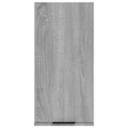 Meuble de salle de bain gris Sonoma en bois d'ingénierie 32x20x67 cm