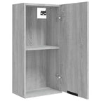 Meuble de salle de bain gris Sonoma en bois d'ingénierie 32x20x67 cm