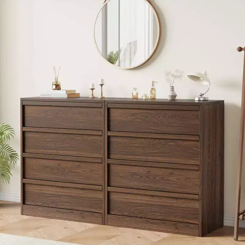Commode 3/4 tiroirs pour chambre à coucher, table de chevet 3 tiroirs avec grand rangement, petite table d'appoint moderne pour entrée avec tiroirs de rangement