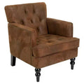 Fauteuil Club avec dossier capitonné et clous décoratifs