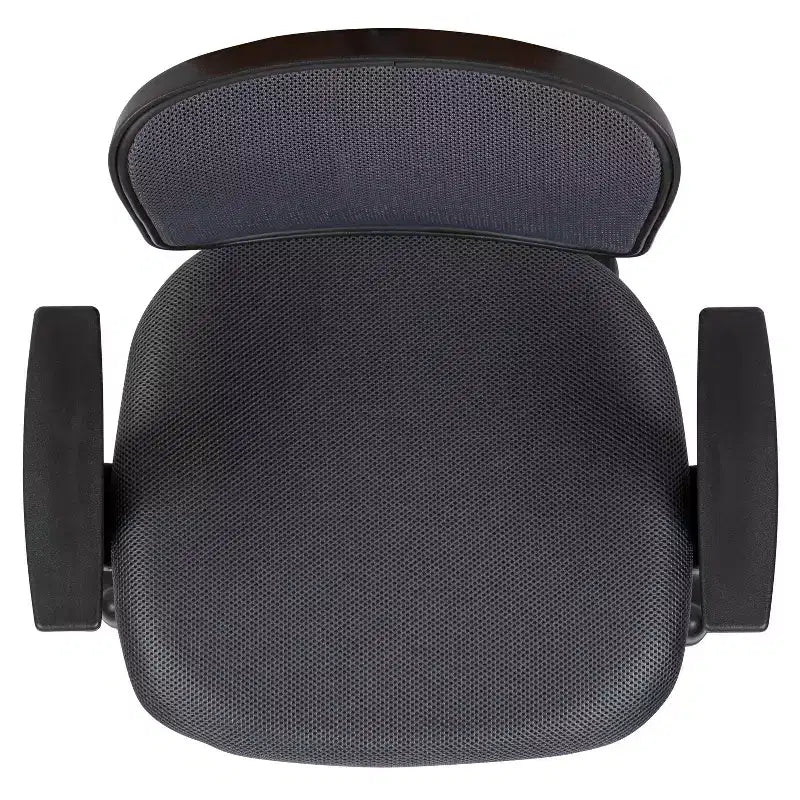 Chaise de bureau ergonomique pivotante en maille filet mi-dossier avec dossier et accoudoirs réglables