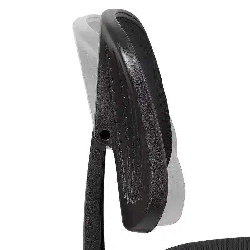 Chaise de bureau ergonomique pivotante en maille filet mi-dossier avec dossier et accoudoirs réglables