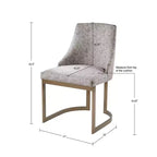 Chaises de salle à manger capitonnées, lot de 2