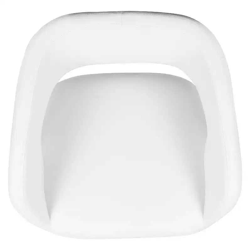 Tabouret de bar contemporain en vinyle, réglable en hauteur avec dossier mi-haut arrondi, lot de 2