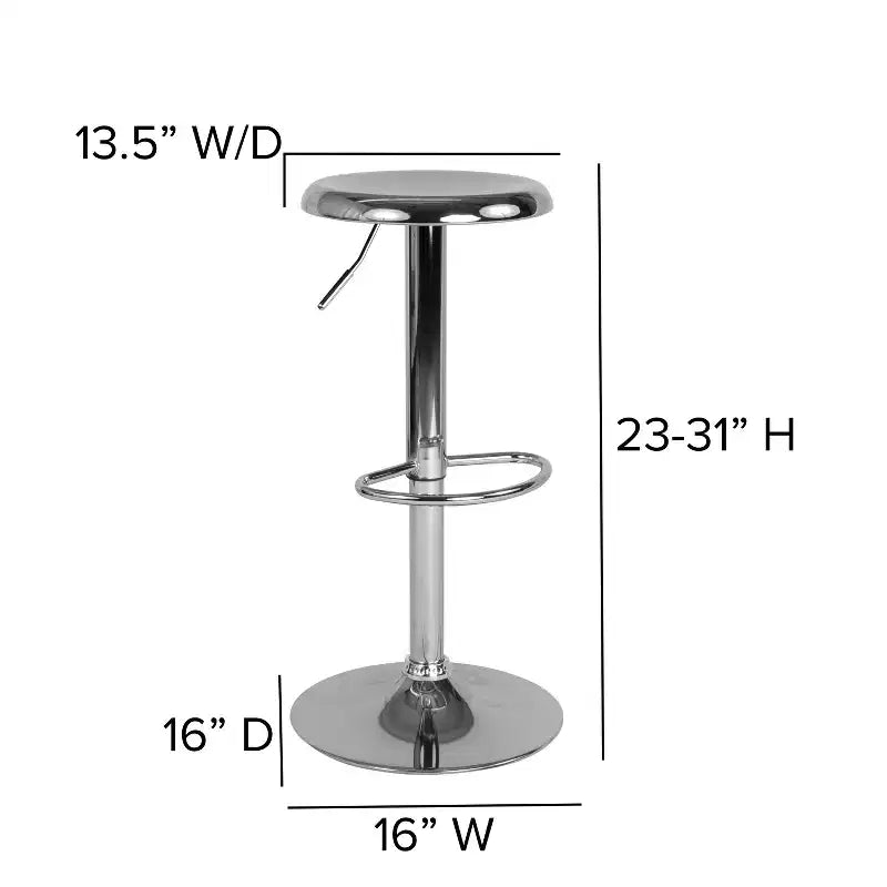 Tabouret de bar rétro réglable en hauteur