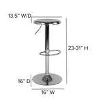 Tabouret de bar rétro réglable en hauteur