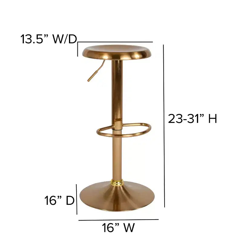 Tabouret de bar rétro réglable en hauteur