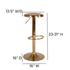Tabouret de bar rétro réglable en hauteur