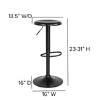 Tabouret de bar rétro réglable en hauteur