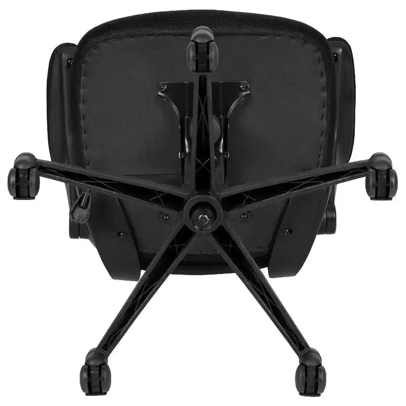 Chaise de bureau ergonomique pivotante en maille à dossier mi-haut avec accoudoirs relevables
