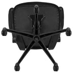 Chaise de bureau ergonomique pivotante en maille à dossier mi-haut avec accoudoirs relevables