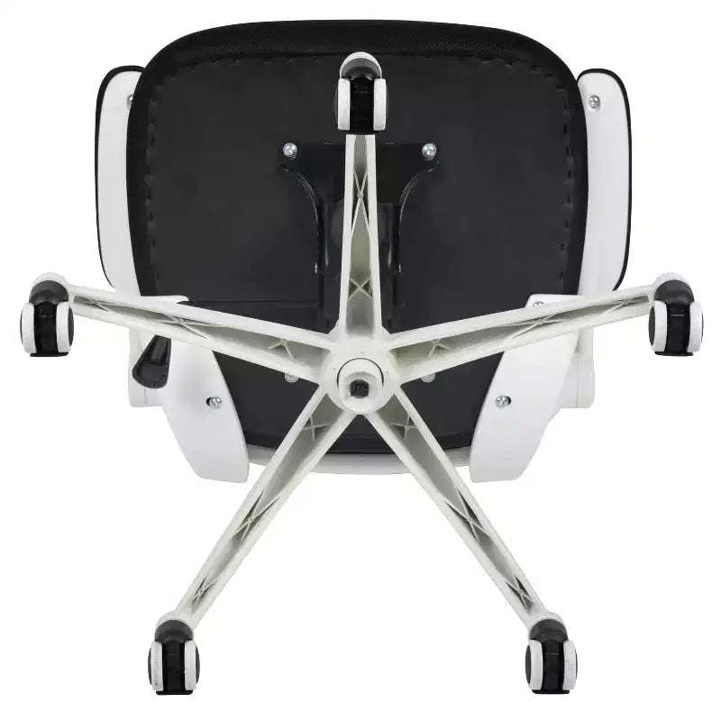 Chaise de bureau ergonomique pivotante en maille à dossier mi-haut avec accoudoirs relevables