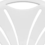 Chaise pliante en plastique avec dossier éventail pour mariage, fête, maison, bureau, lot de 2